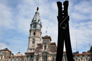 clothespin statue image